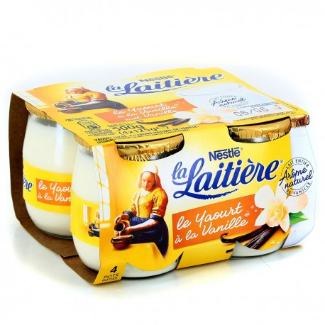 4X125G Yaourt Vanille La Laitiere