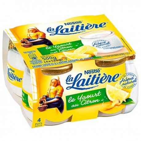 4X125G Yaourt Citron La Laitiere