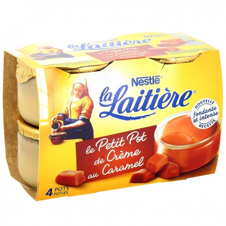 La Laitiere Le Petit Pot De Crème Au Caramel La Laitière 4X100G