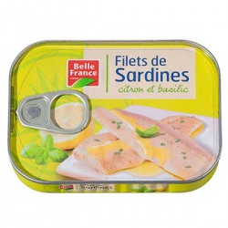 1/7 Filet Sardine Citron Basilic 100G Belle France