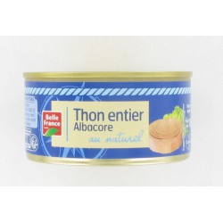 1/4 Thon Entier Albacore Au Naturel Belle France