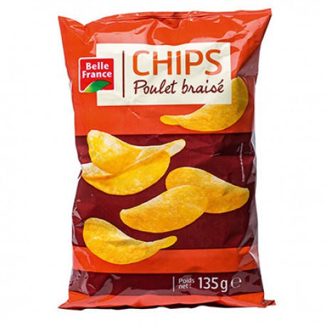 Chips Poulet Braise 135G Belle France