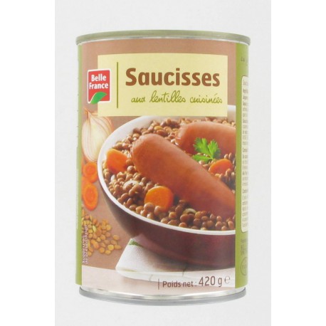 1X2 Saucisse Lentille Bf