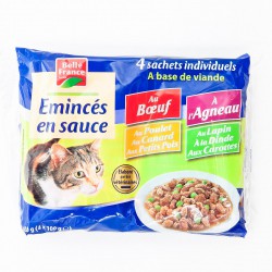4X100G Poch.Chat Viand.Bf