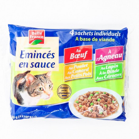 4X100G Poch.Chat Viand.Bf