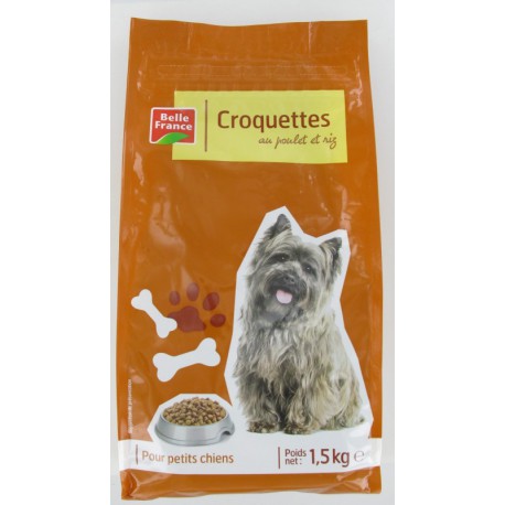 Croquet.Poulet Riz Petits Chiens 1Kg5 B.France