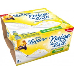 4X90G Neige De Lait Citron La Laitiere