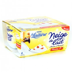 4X90G Neige De Lait Fraise La Laitiere