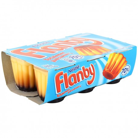 6X100G Dessert Vanille Caramel Flanby