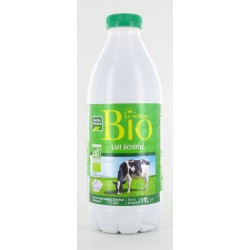 Lait Bio Ecreme Bouteille Litre Belle France