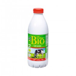 Lait Bio Entier Bouteille 1 Litre Belle France