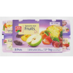 Yaourt Fruit Ass.0% X8 Bf