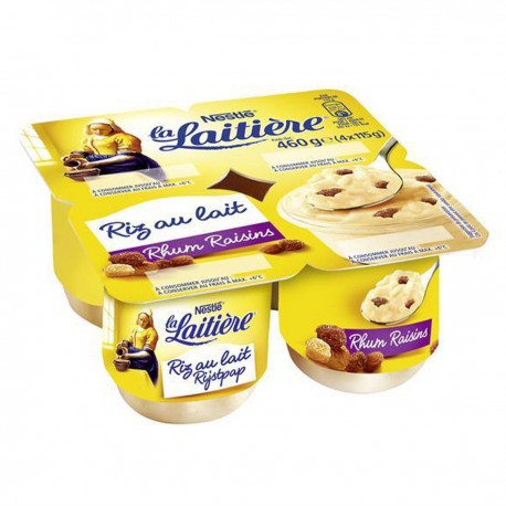 4X115G Riz Au Lait Rhum Raisin
