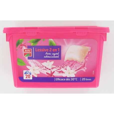 Lessive Liquide 2 En 1 20 Capsules Belle France