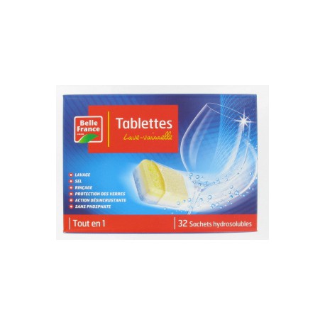 32 Pastilles Lave Vaissel -Le 5En1 A/Flow B.France