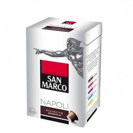 10 Capsules Cafe Moulu Napoli San Marco