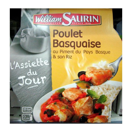 William Saurin Poulet Basquais Piment/Riz Bq Mo 1P 285G