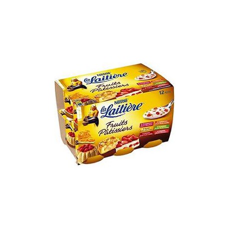 12X125G Yaourt Fruits Patissiers Panache La Laitiere