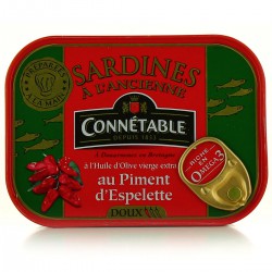 Sardines À L Huile D Olive Vierge Extra Et Piment D Espelett