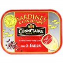 Bte 1/6 Sardine Huile Olive 5 Baies 115G Connetable