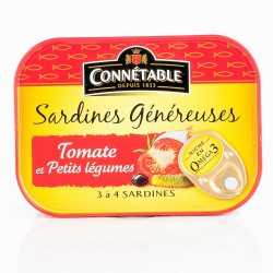140G Sardines Genereuses Tomates Et Legumes Connetable