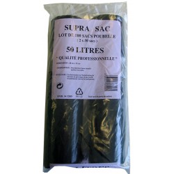2X50 Sac Poubelle 50L Supra Sac