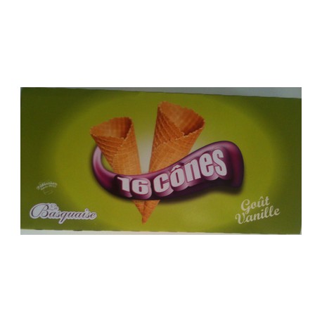 Basquaise 16Cones Vanille 180G