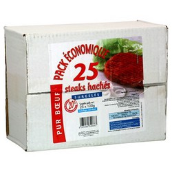 25X100G Steak Hache 20%Mg