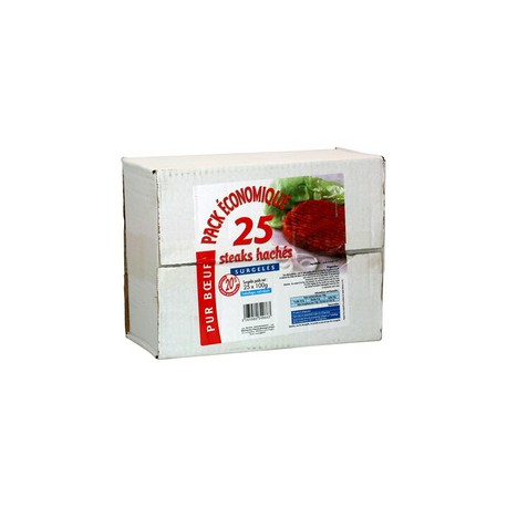 25X100G Steak Hache 20%Mg