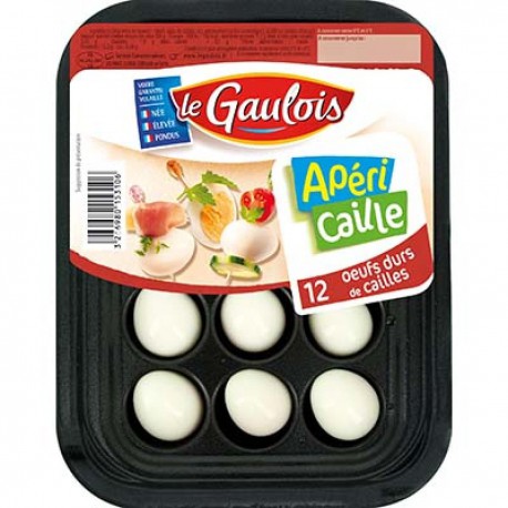 120G Oeufs Caille Cuits X10