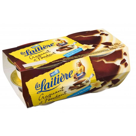 La Laitiere Craquant Et Fondant À La Vanille La Laitière 4X90G