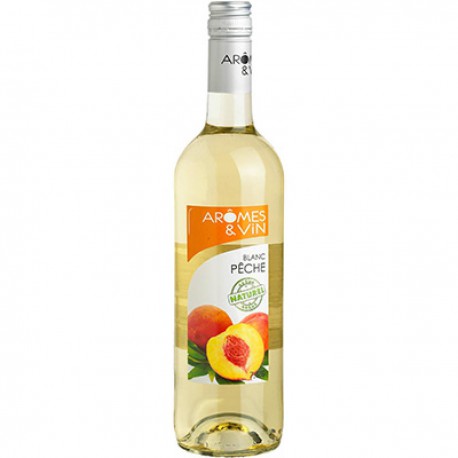 Boisson Aromatisée À Base De Vin Blanc Pêche La Bouteille 75Cl