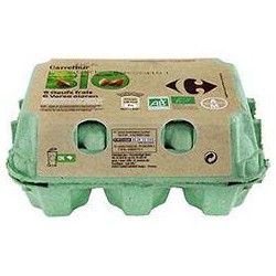 6 Oeufs Bio Calibre Moyen Crf