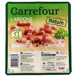 2X100G Lardons Nature Crf