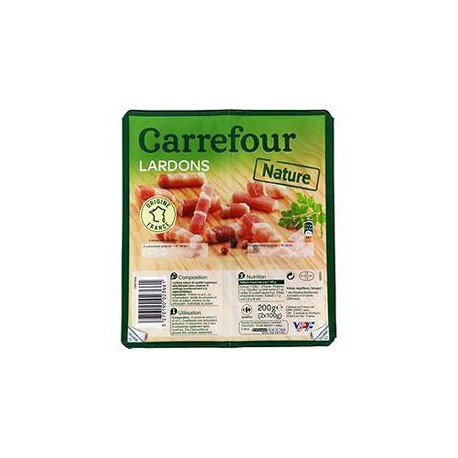 2X100G Lardons Nature Crf
