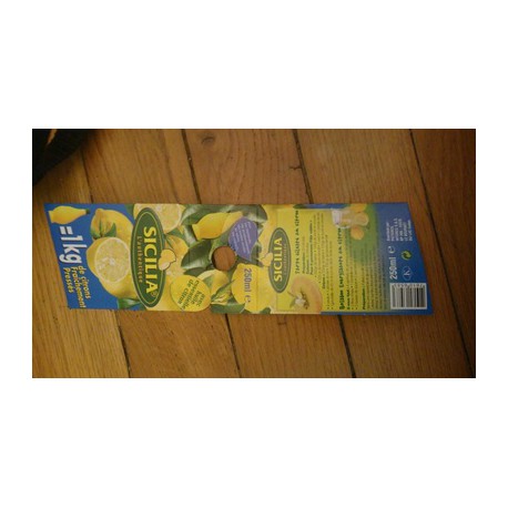 250Ml Jus De Citron Jaune Sicilia