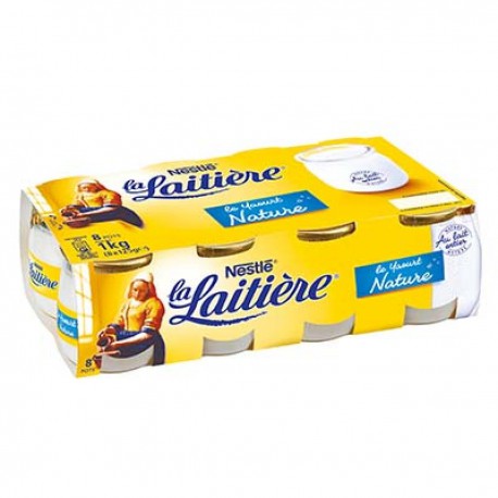 8X125G Yaourt Nature La Laitiere Chambourcy