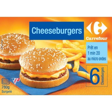 6X130G Cheeseburger Carrefour