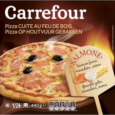 440G Pizza Saumon Feu Bois Crf
