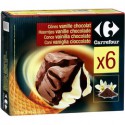 6X120Ml Cone Vanille/Choco Crf