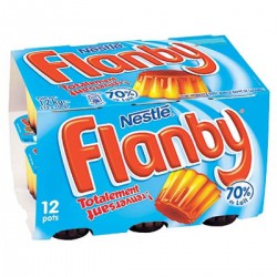 12X100G Dessert Vanille/Caramel Flanby