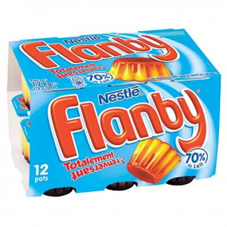 12X100G Dessert Vanille/Caramel Flanby