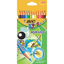 Bic 12Cray.Coul.Aquacouleur