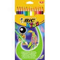 Poc.12 Crayons De Couleur Bic