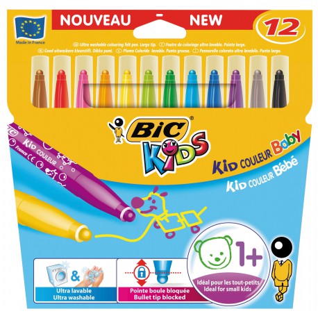 Bic Kids 12Feutres Color.Xl