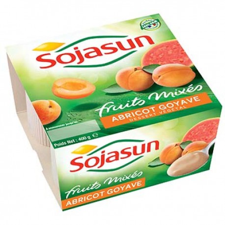 4X100G Sojasun Abricot/Goyave