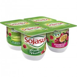 4X100G Sojasun Framboise/Passion