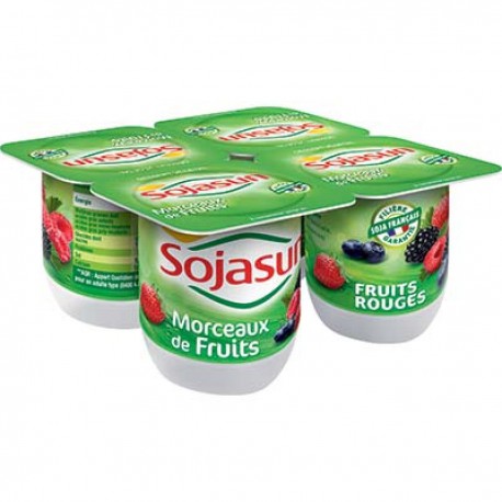 4X100G Sojasun Fruits Des Bois