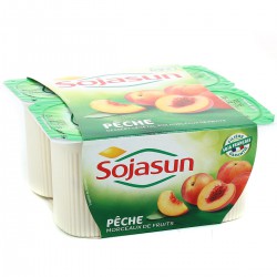 4X100G Peche Sojasun