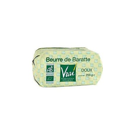 Vrai Beurre Doux Bio 250G Plaquette